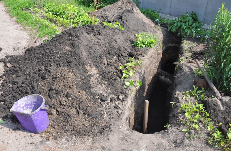 Excavation Site Prepared for Backfill