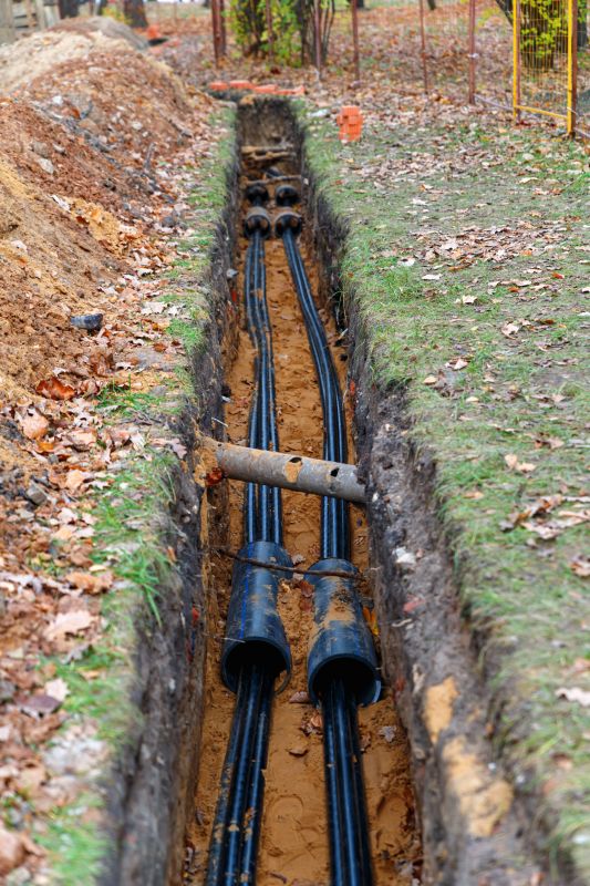 Utility Installation Trench
