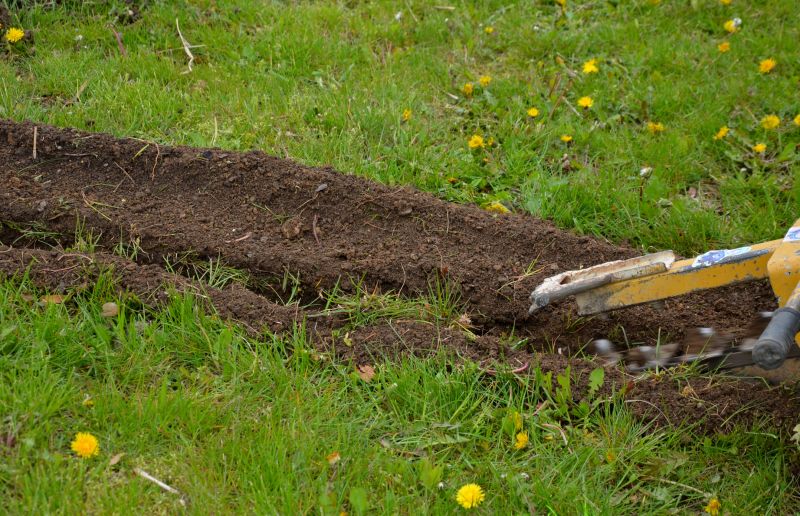 Safety Gear at Excavation Site